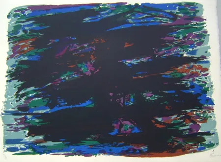 Lithograph Manessier - Suite de Paques 1, Le Jardin des Oliviers