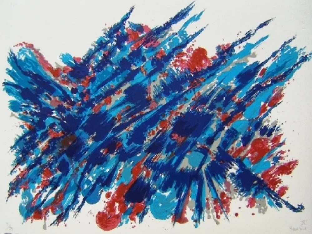 Lithograph Manessier - Suite de Pâques Le sang et l'eau