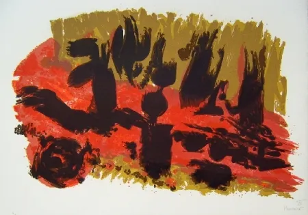 Lithograph Manessier - Suite de Pâques Les saintes femmes