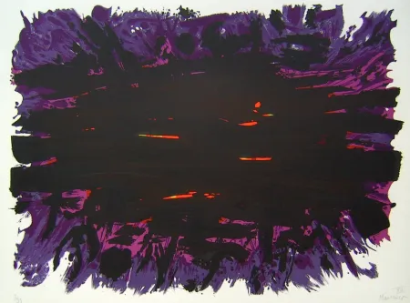 Lithograph Manessier - Suite de Paques XII, Le Tombeau gardé