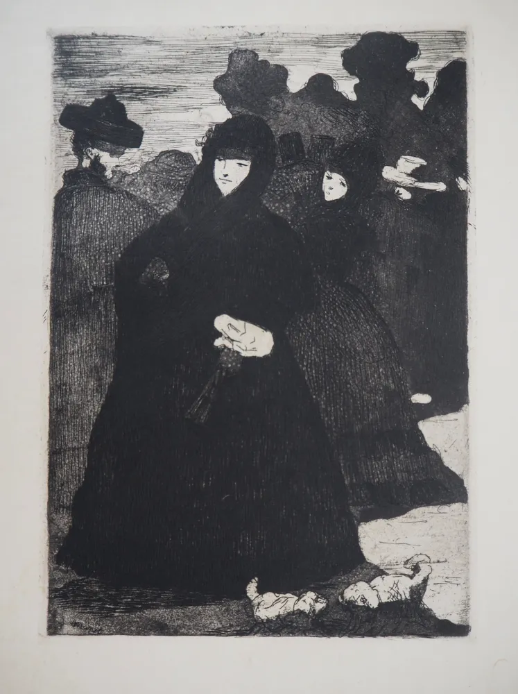 Etching Manet - Au Prado