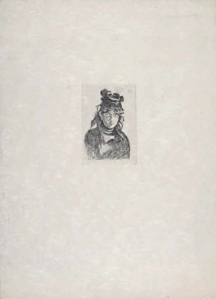 Engraving Manet - Berthe Morisot, 1872
