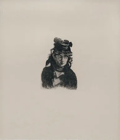 Etching Manet - Berthe Morisot