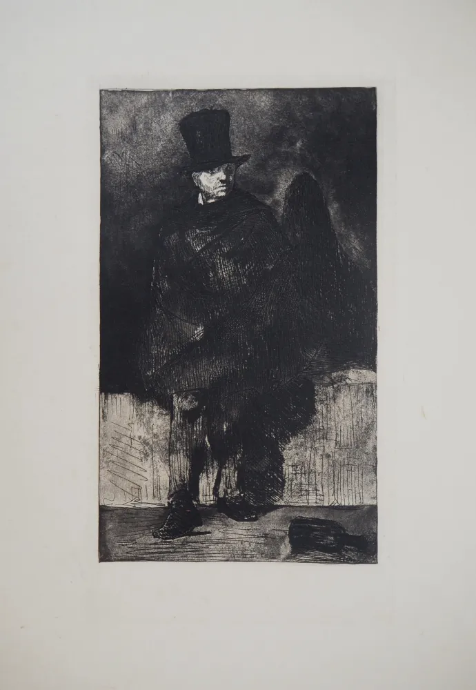 Etching Manet - Le Buveur d'absinthe