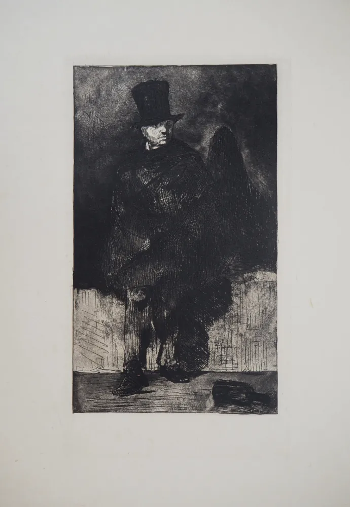 Etching Manet - Le Buveur d'absinthe