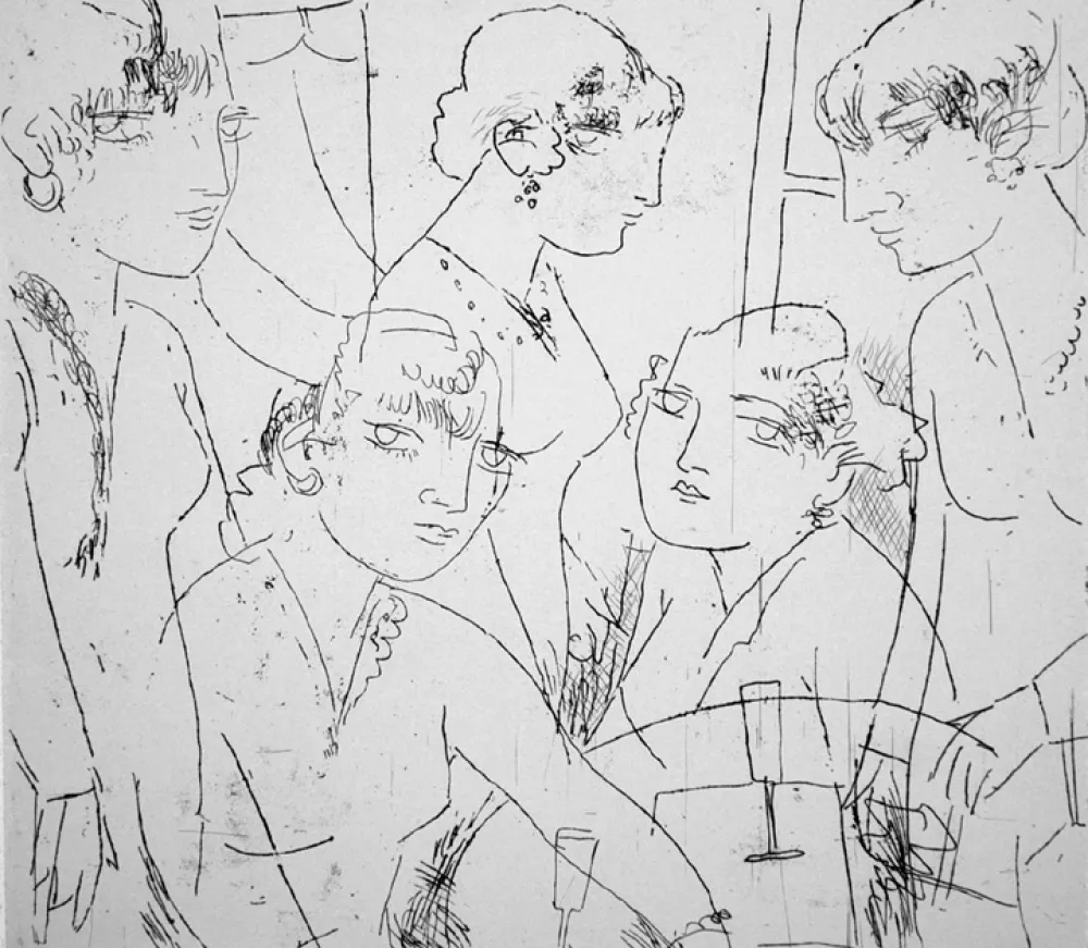 Engraving Manfredi - Diotima e le sue sorelle