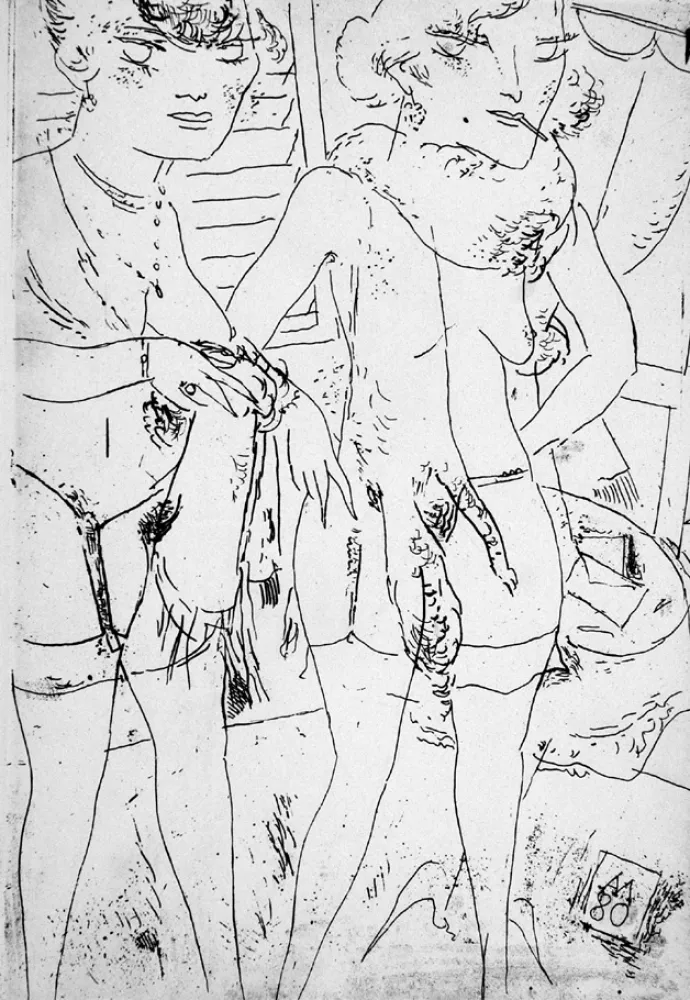 Engraving Manfredi - Due modelle