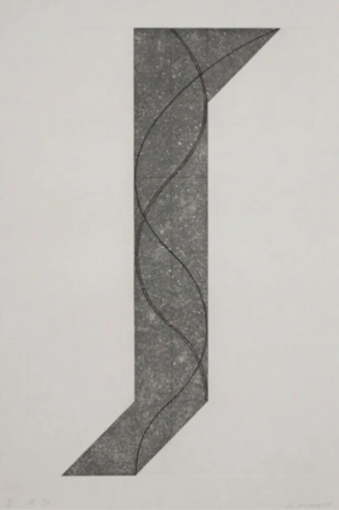 Etching And Aquatint Mangold - Untitled II