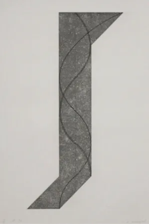 Etching And Aquatint Mangold - Untitled II