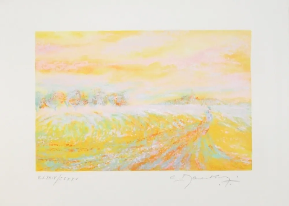 Lithograph Manoukian - A la campagne / In the Country