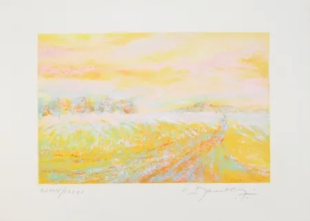 Lithograph Manoukian - A la campagne / In the Country
