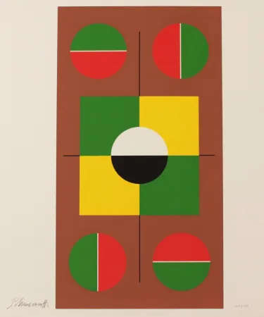 Lithograph Mansouroff - PICTORIAL FORMULA - EXACTA FROM CONSTRUCTIVISM TO SYSTEMATIC ART 1918-1985