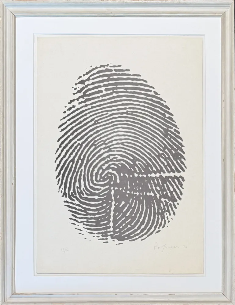 No Technical Manzoni - Piero Manzoni (1933-1963) - Left thumbprint - Photolithograph on paper - 1960