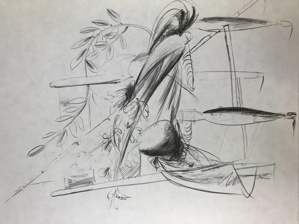 Lithograph Manzu - Natura Morta 