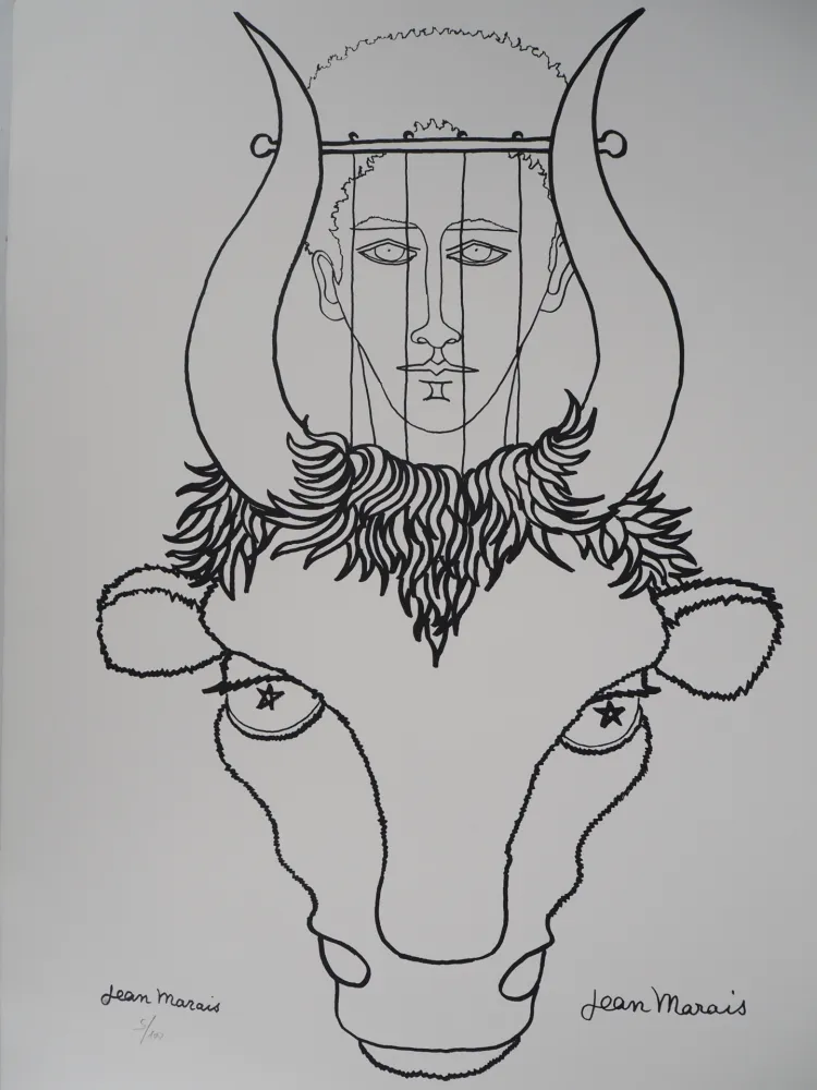 Lithograph Marais  - Mythologie : Hommage à Pan