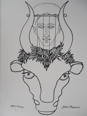 Lithograph Marais  - Mythologie : Hommage à Pan