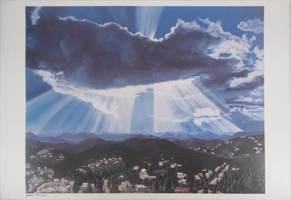 Lithograph Marais  - Paysage ensoleillé (Vallauris)