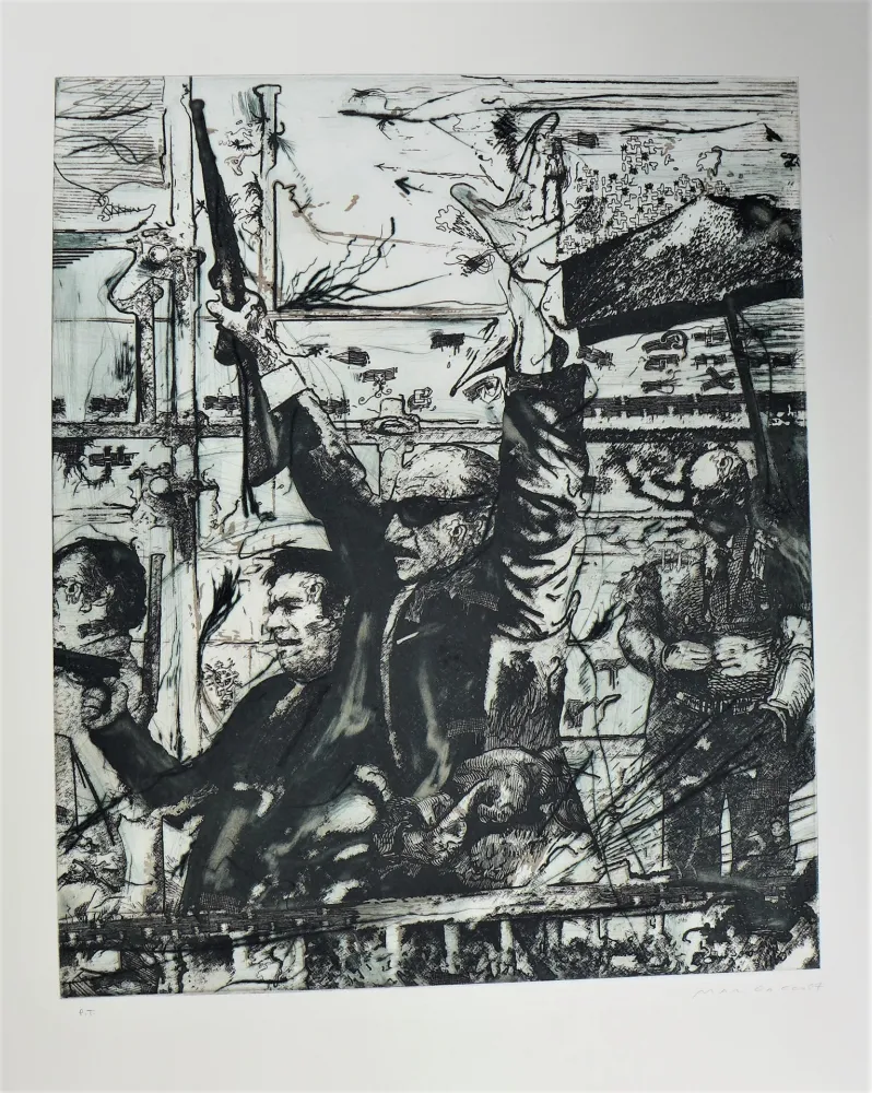 Etching And Aquatint Marcaccio - Sans titre 2