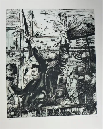 Etching And Aquatint Marcaccio - Sans titre 2