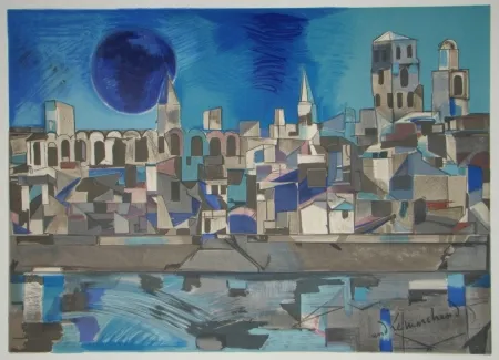 Lithograph Marchand - La Provence