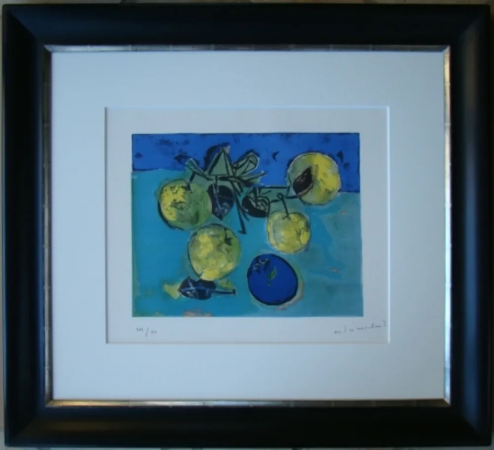 Lithograph Marchand - Les pommes