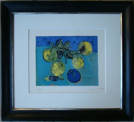 Lithograph Marchand - Les pommes