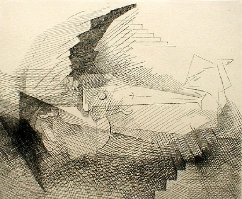 Engraving Marcoussis - Celle que J'amais seul m'aime encore