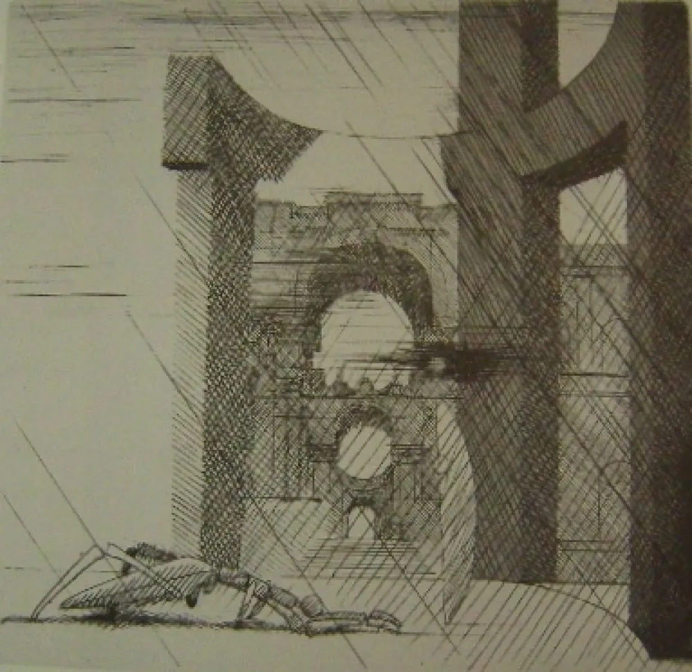 Etching And Aquatint Marcoussis - La Prière
