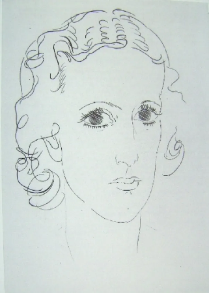 Etching Marcoussis - Marie-Laure de Noailles