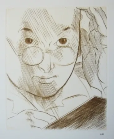 Drypoint Marcoussis - Portrait