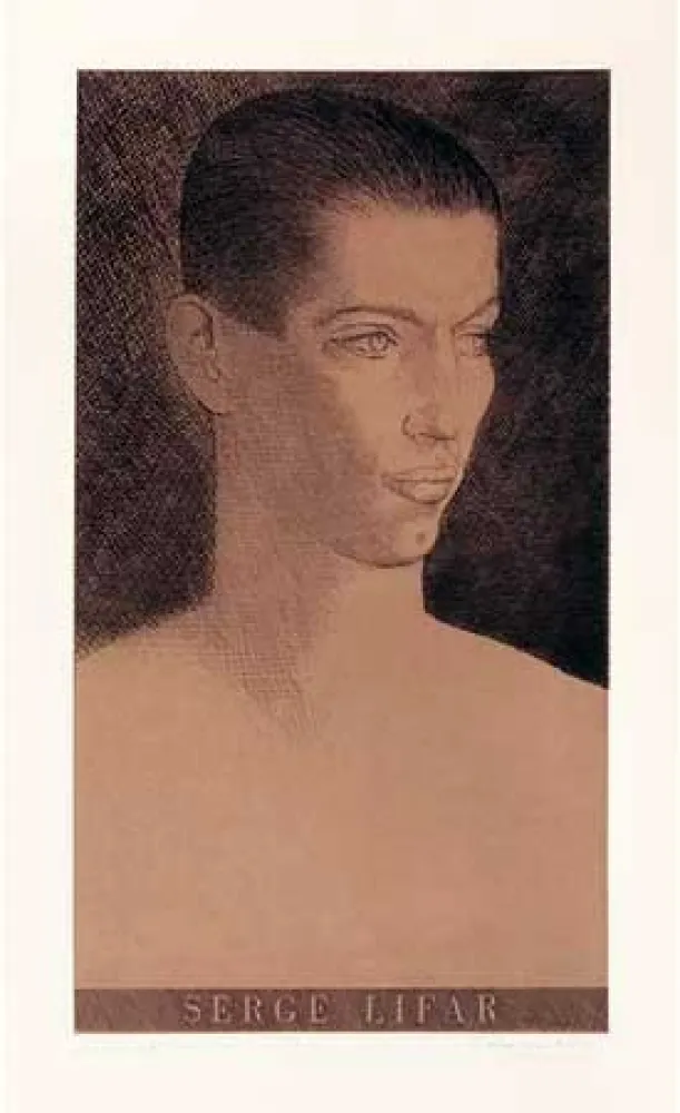 Etching Marcoussis - Portrait de Serge Lifar