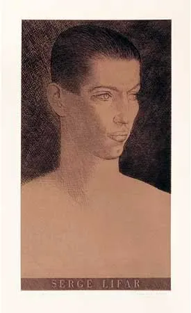 Etching Marcoussis - Portrait de Serge Lifar