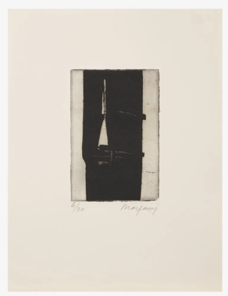 Engraving Marfaing - Sans titre, 1975. Eau-forte signée. 