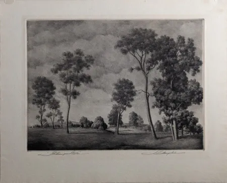 Etching And Aquatint Margolies -  Gathering Storm