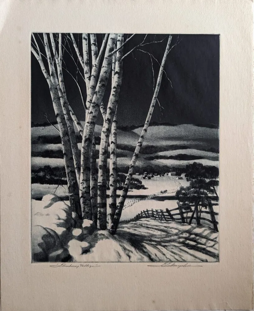 Etching And Aquatint Margolies - Slumbering Meadows (or 