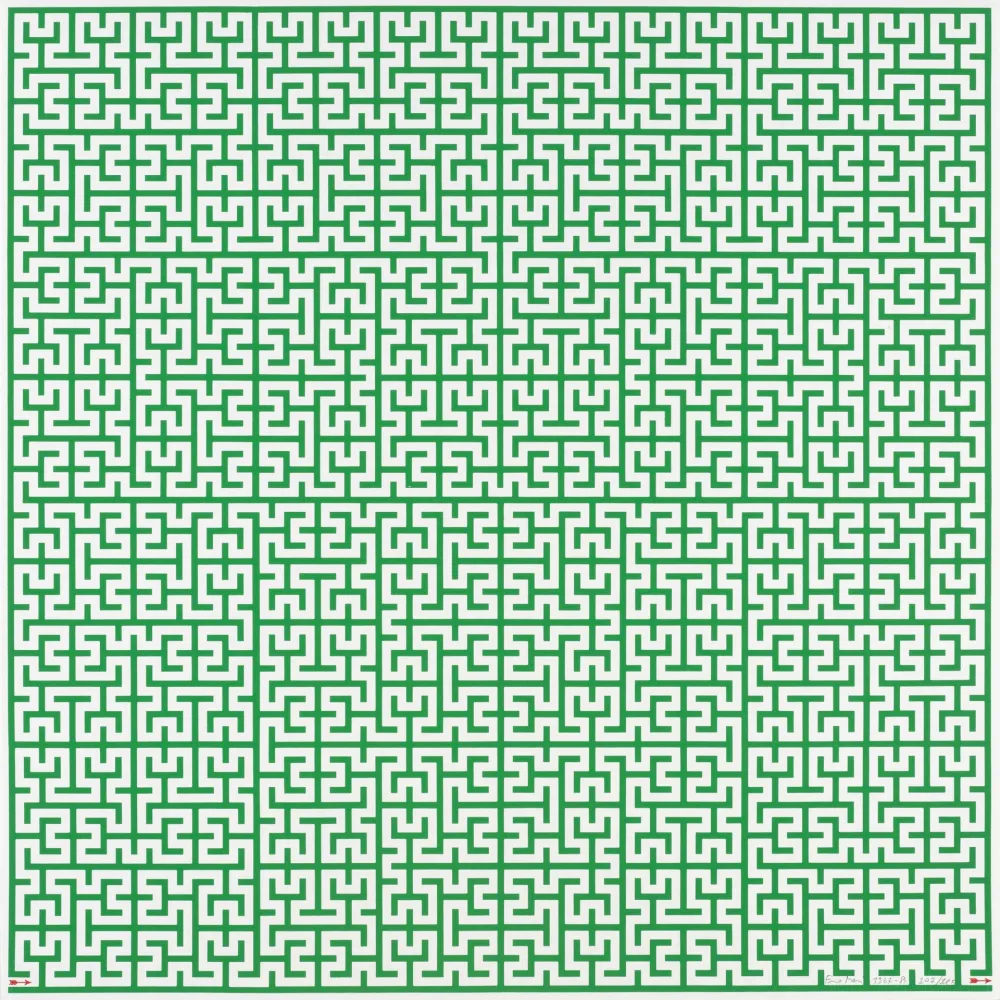 Lithograph Mari - LABIRINTO - EXACTA FROM CONSTRUCTIVISM TO SYSTEMATIC ART 1918-1985