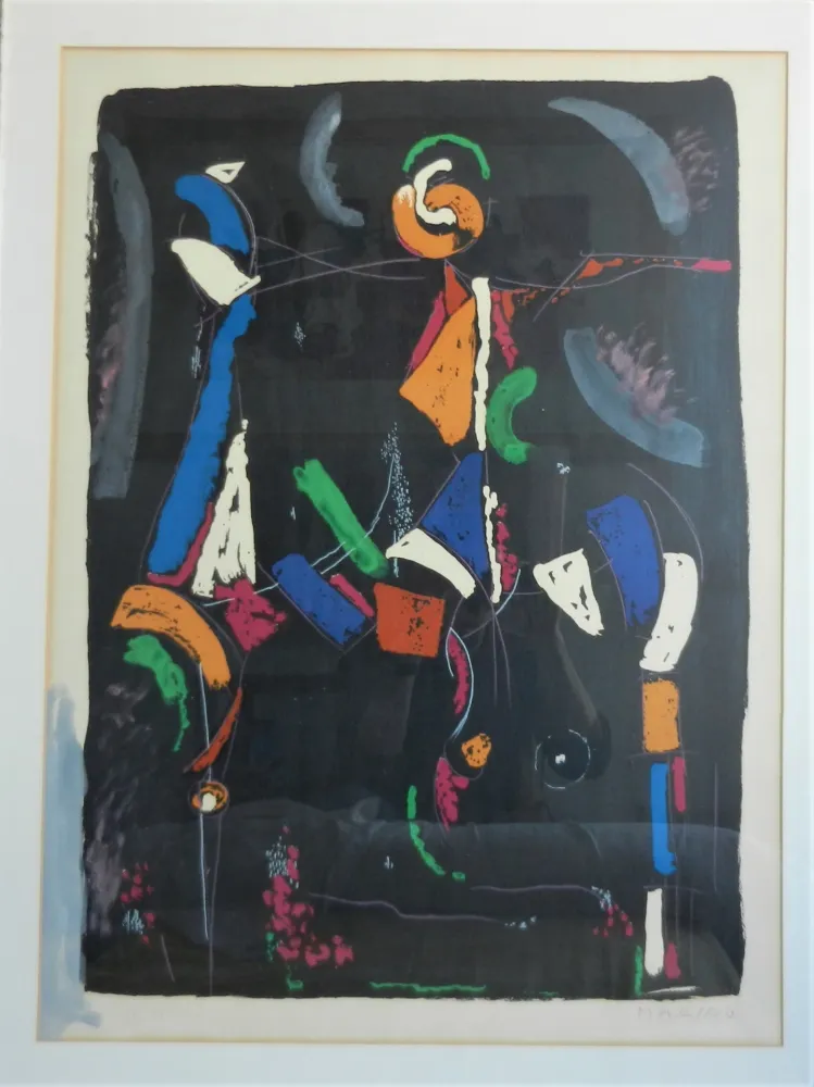 Lithograph Marini - Bunter Reiter II