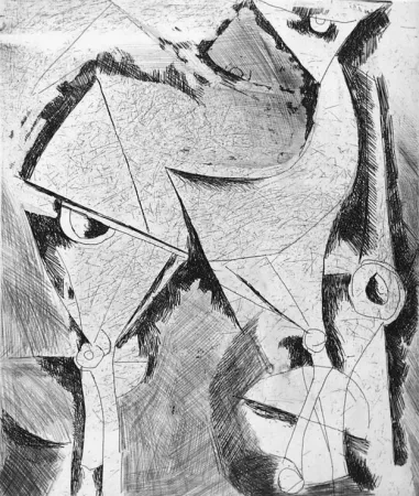 Engraving Marini - Cavallo