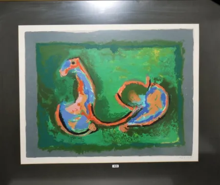 Etching And Aquatint Marini - Cavallo in armonia