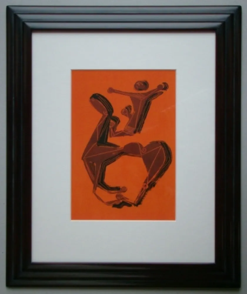 Lithograph Marini - Cheval et Cavalier