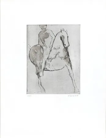 Etching And Aquatint Marini - Chevauchée