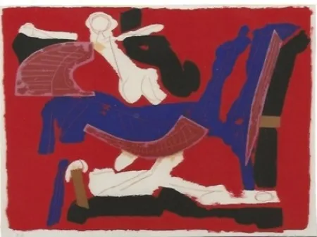 Lithograph Marini - Chevaux el Cavaliers