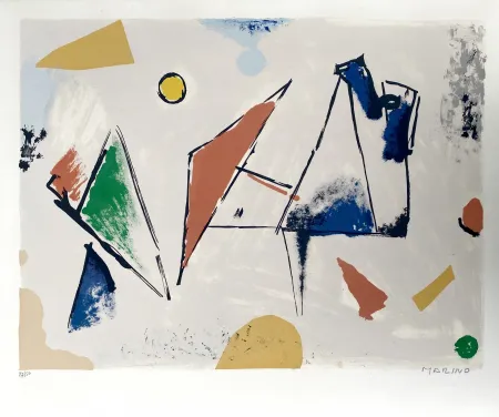 Lithograph Marini -  From Color to Form VIII 