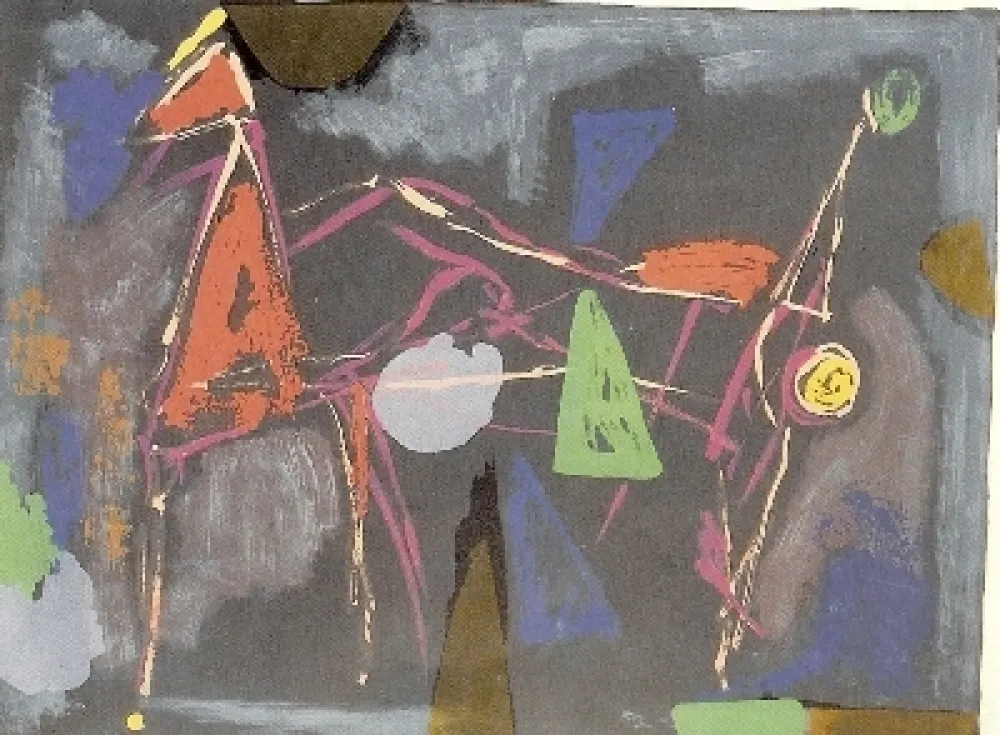 Lithograph Marini - From colour to form IV