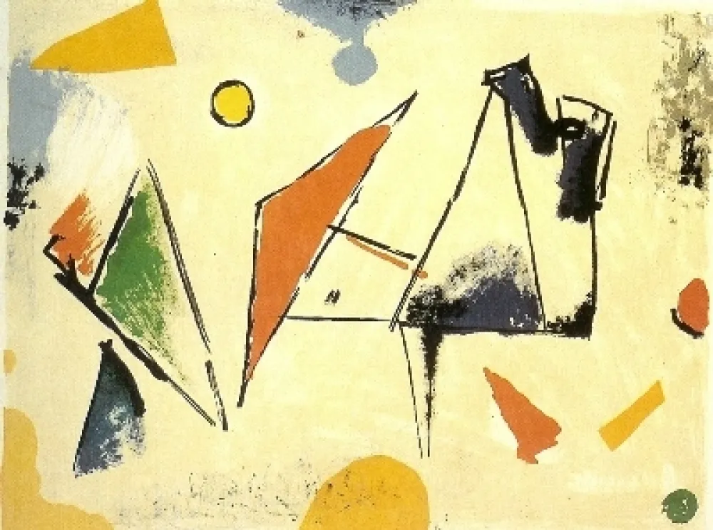 Lithograph Marini - From colour to form VIII