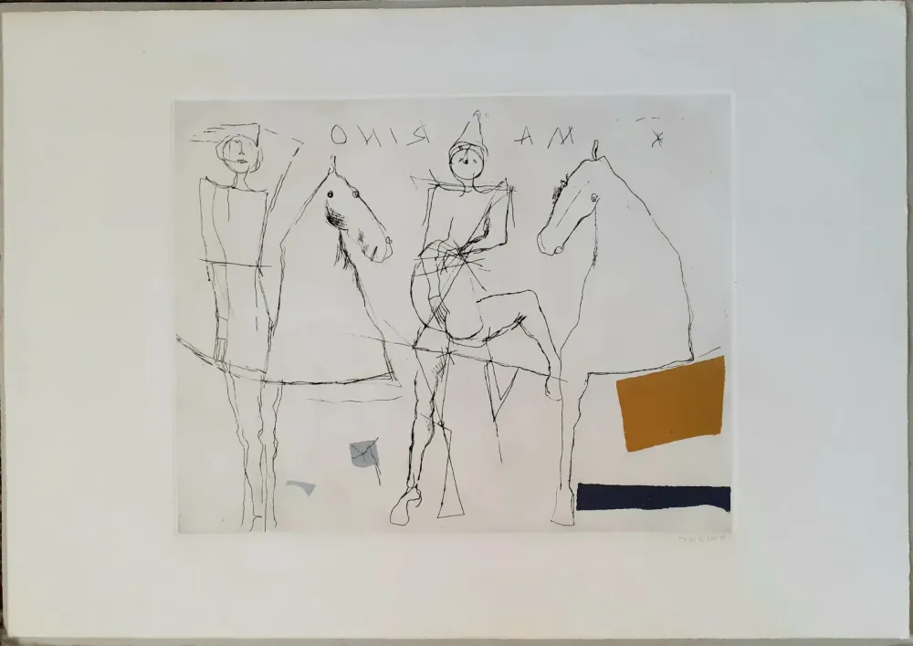 Aquatint Marini - Giocoliere sopra