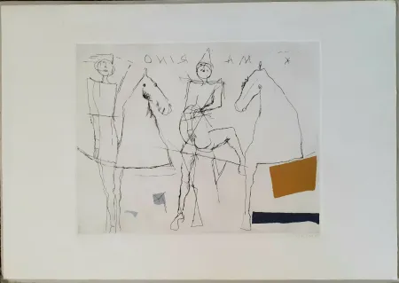 Aquatint Marini - Giocoliere sopra