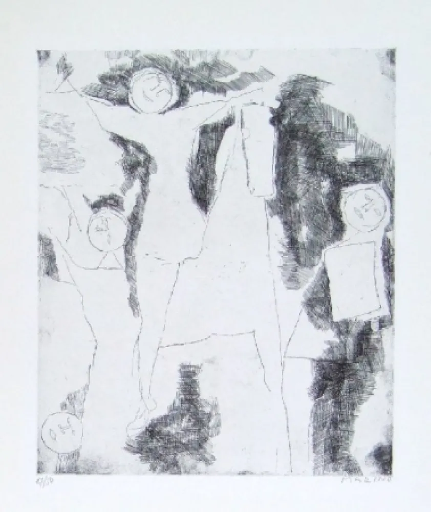 Engraving Marini - Giocolieri