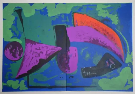 Lithograph Marini - Guerrier