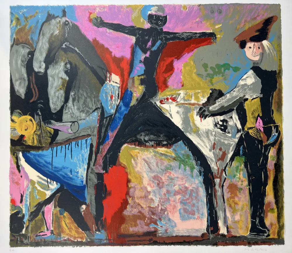 Lithograph Marini - IL GRANDE TEATRO DELLE MASCHERE